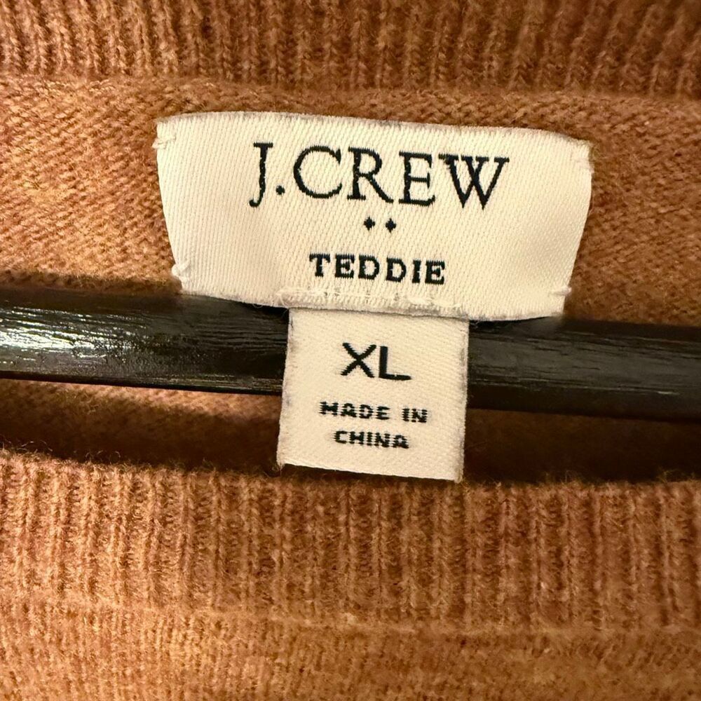 J. Crew Teddie Sweater Brown Size XL - Picture 2 of 5